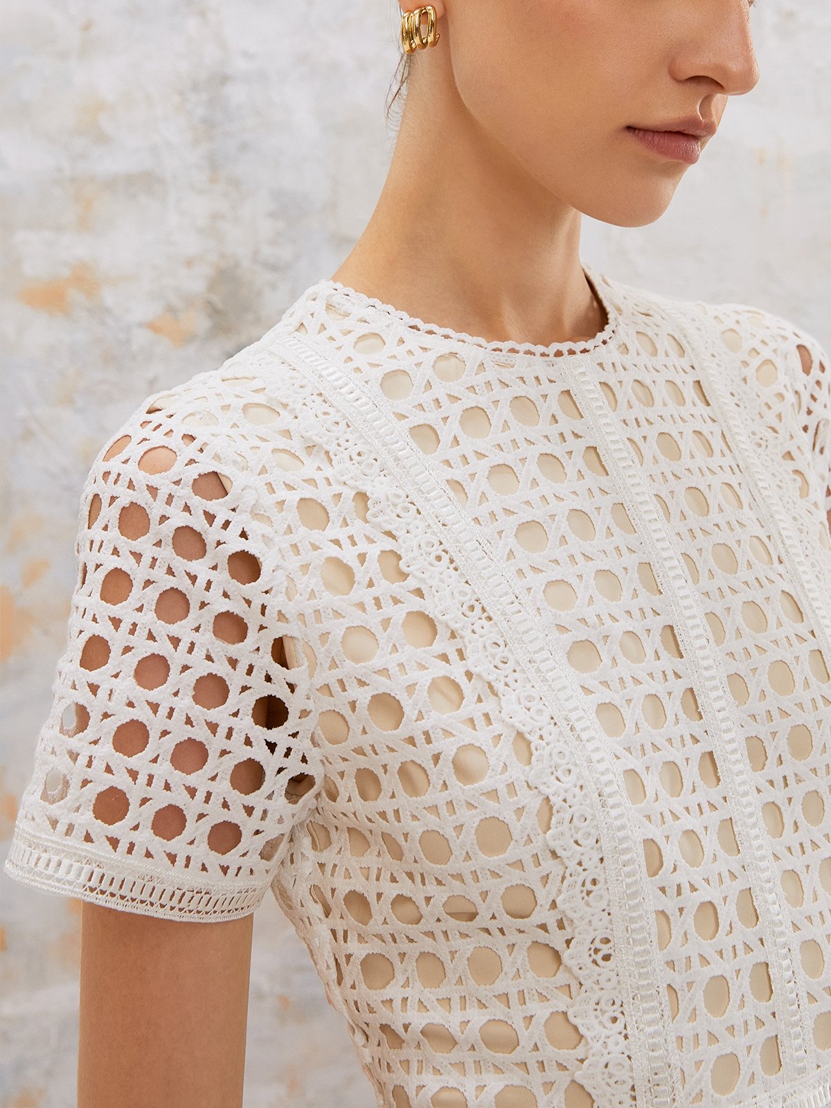 pastel yellow dress midi See The Light Yellow Eyelet Midi Dress – Shop the Mint