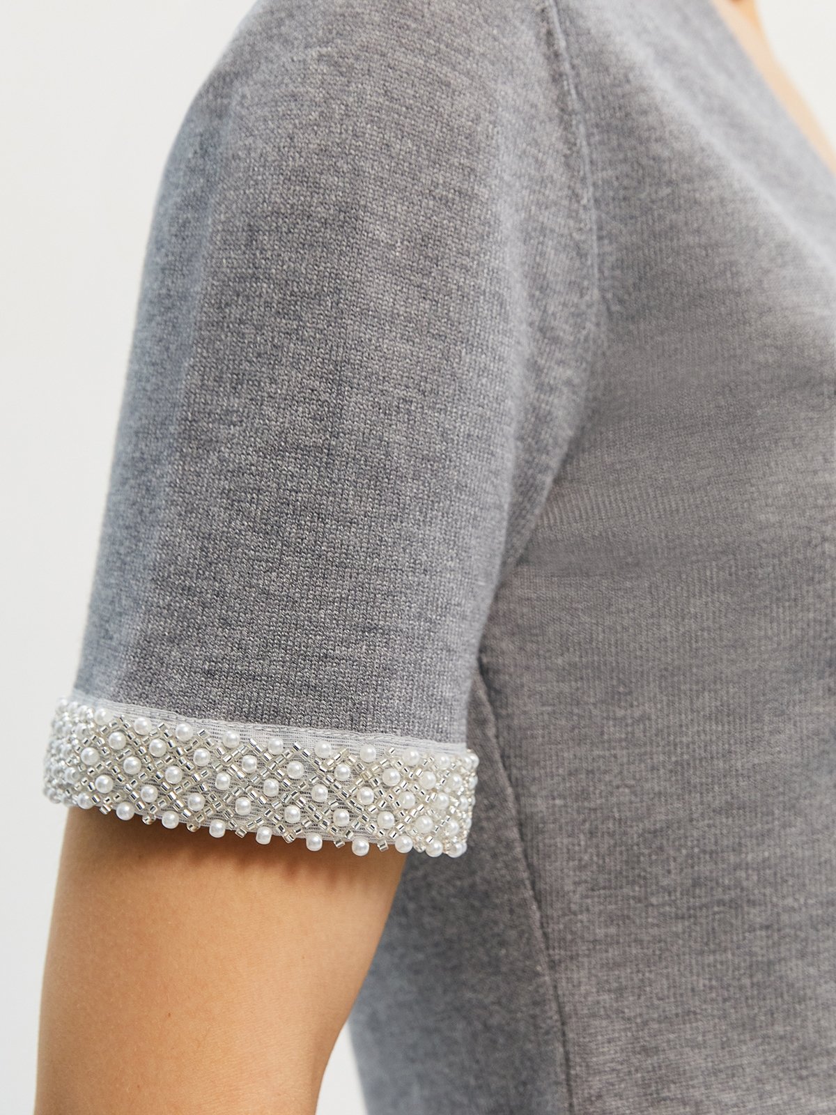 Silver short sleeve cardigan hotsell