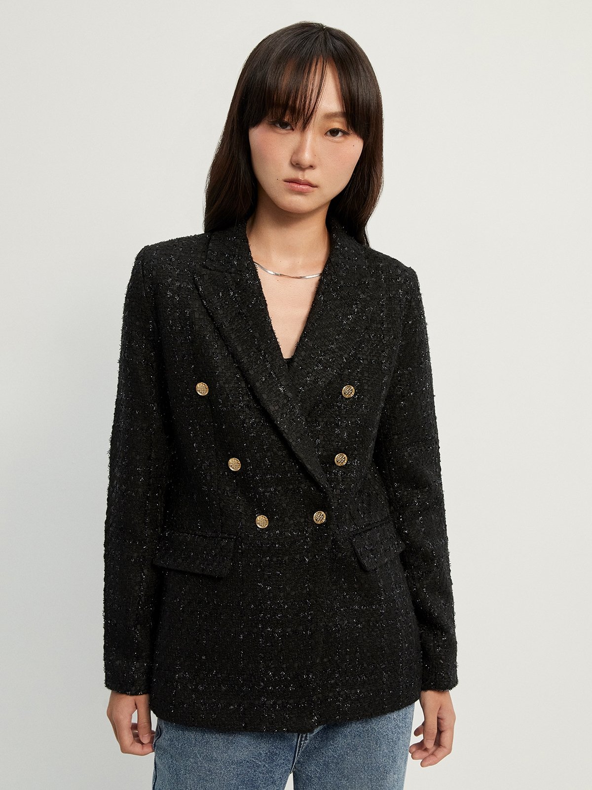 Triple breasted blazer outlet