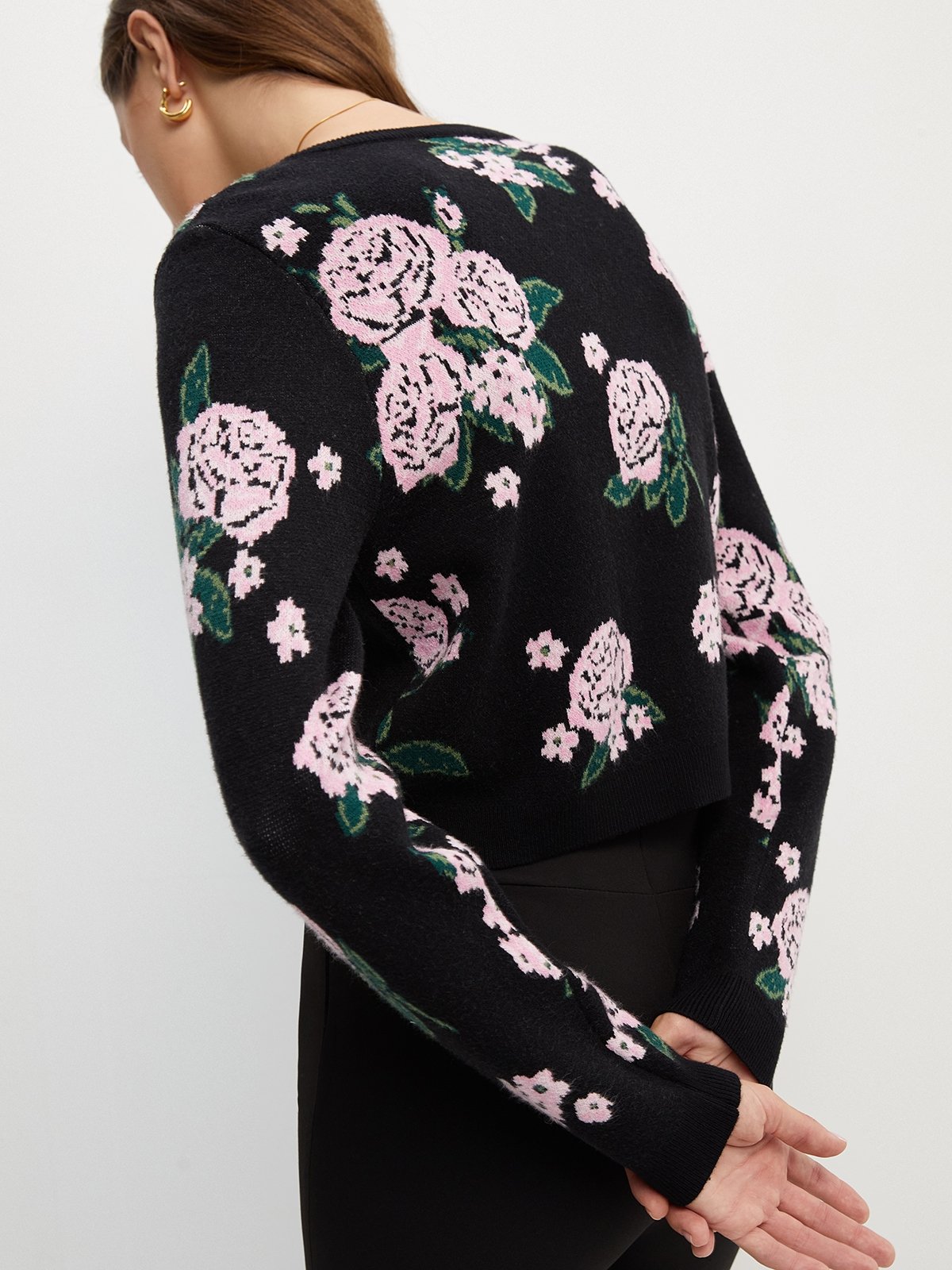 Floral Print Cardigan Multi Color