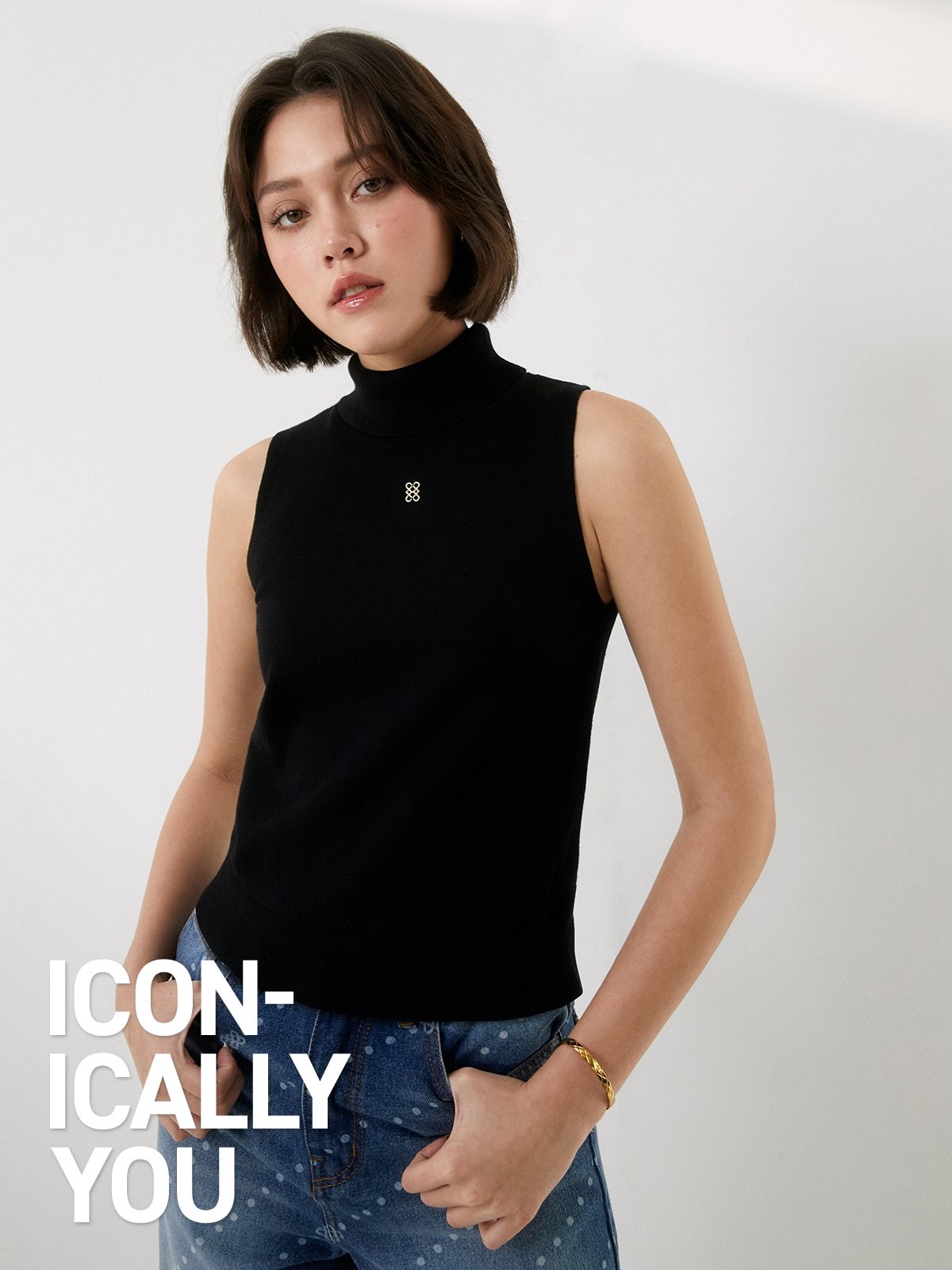 Polo black turtleneck hotsell