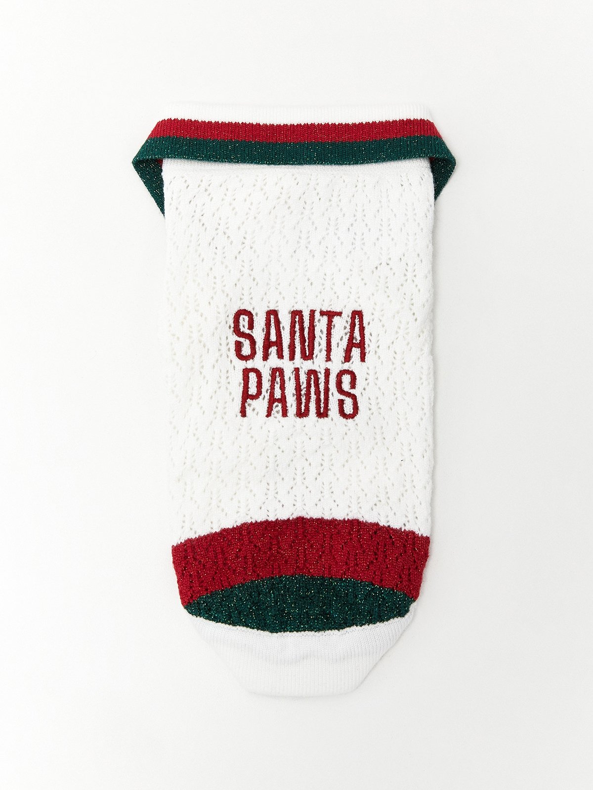 Pawmelo Dog and Cat Santa Paws Jumper White Pomelo Fashion