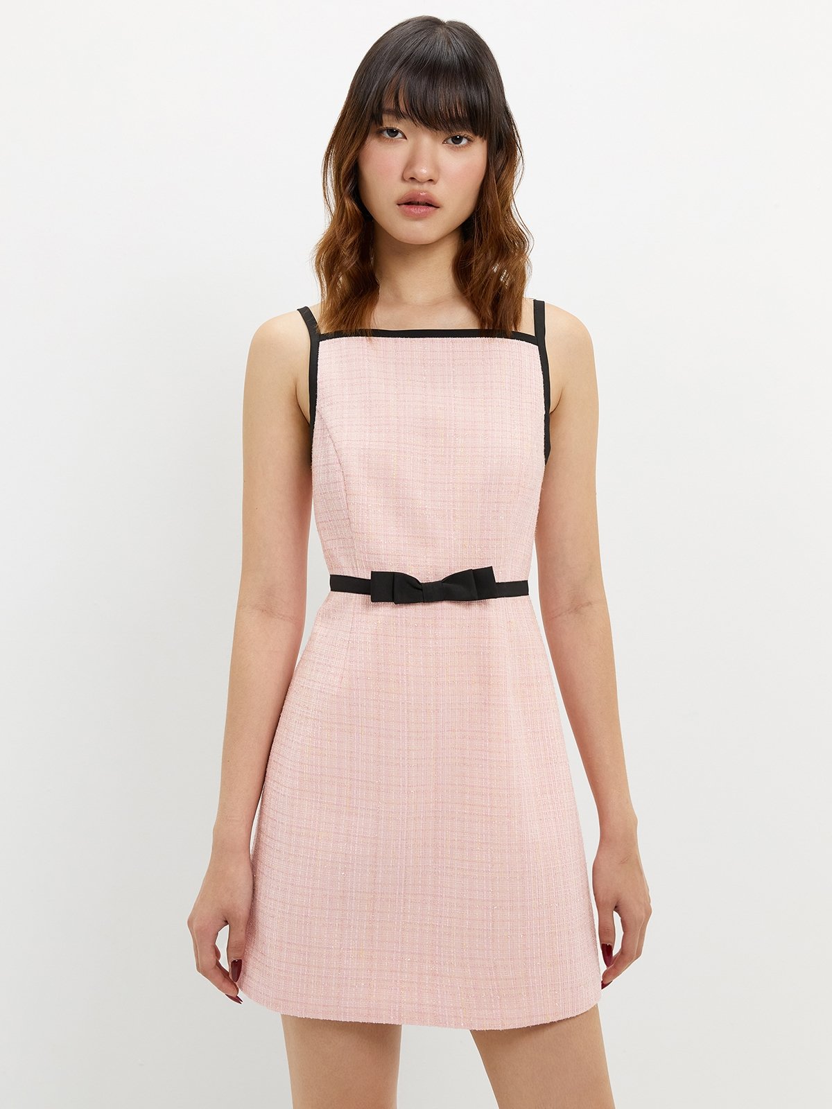 ThemeNY James Pink With White Bow Dress main image 0