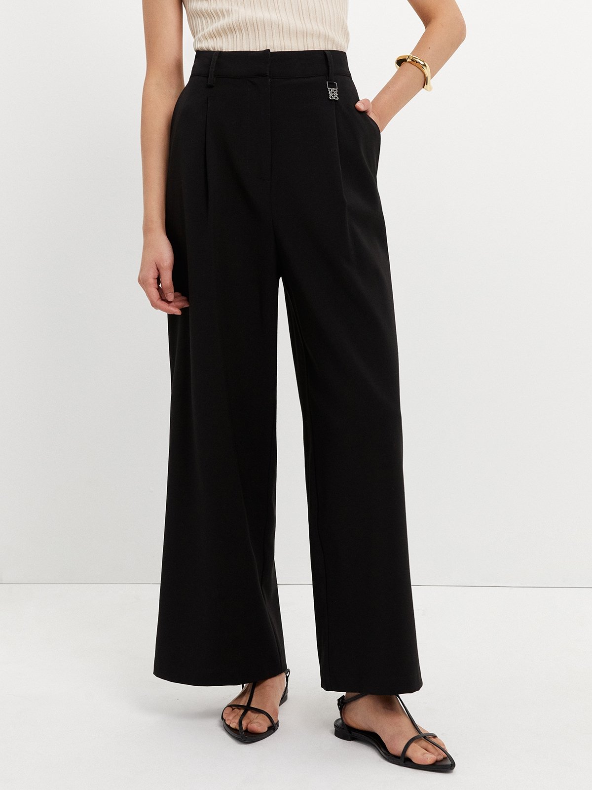 Patterned Wide Leg Trouser in L'Alphabeth