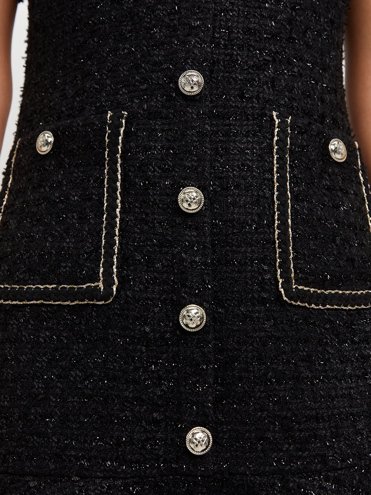 princess polly baby blue dress 2023 Black Glitter Tweed Long Sleeve Dress With Tassel Trim – Knee Length  Pencil Dress For Women From Risabeira, $69.76 In Bulk main image 1