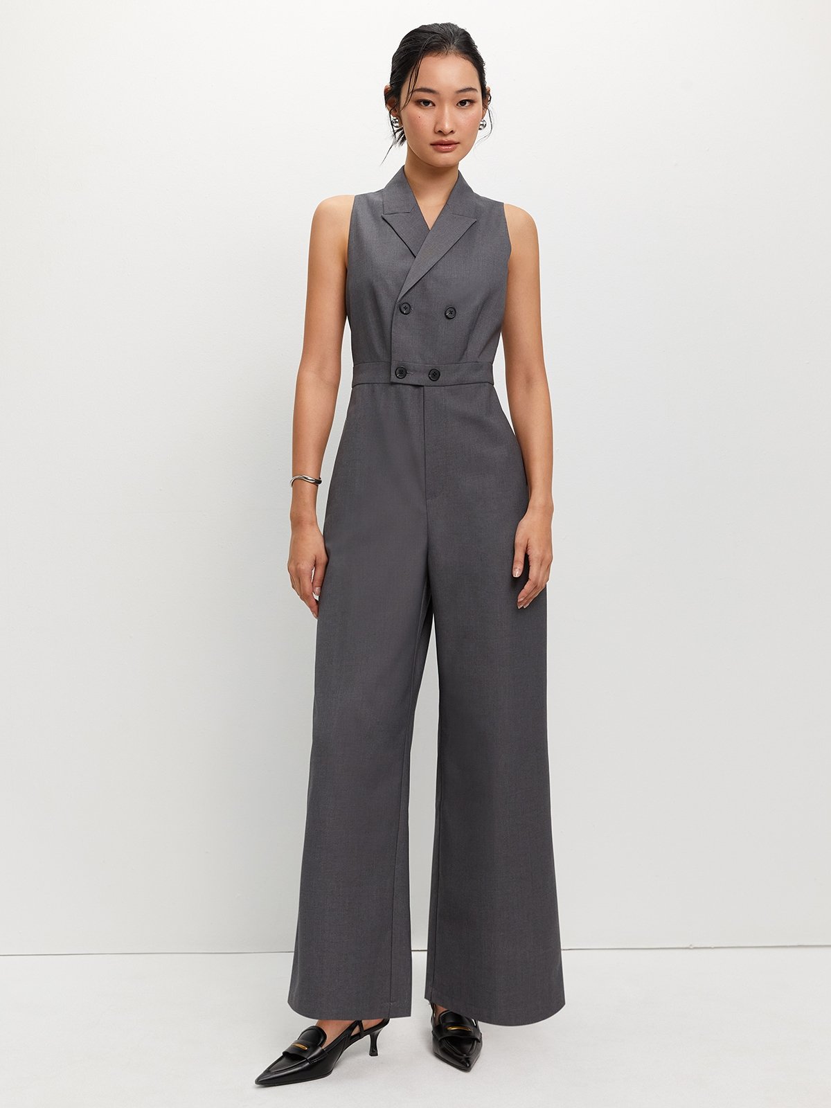 Gunamuna Collared Jumpsuit